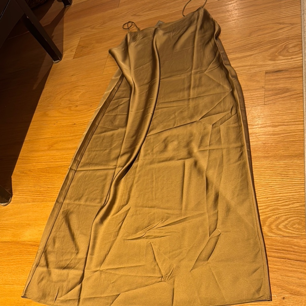 NWT Jcrew Elegant Tan Slip Dress